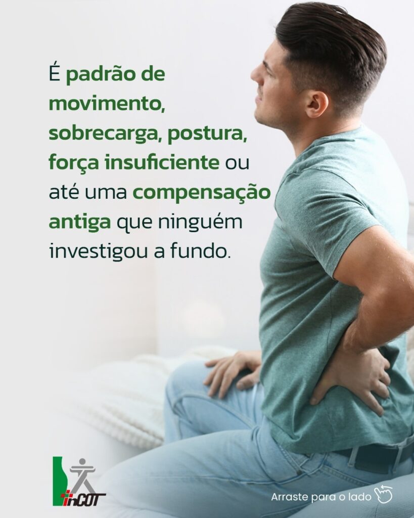 Dores na Coluna e Lombar por conta de Sobrecarga, postura e força insuficiente.