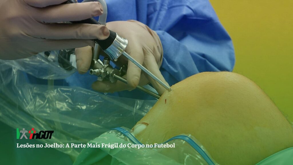 Lesões no Joelho depois de um futebol de fim de semana.